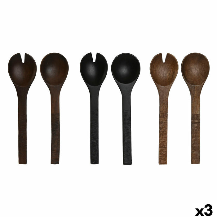 Utensilios de cocina Home ESPRIT Madera de mango 30 x 2 x 8 cm (3 Unidades)