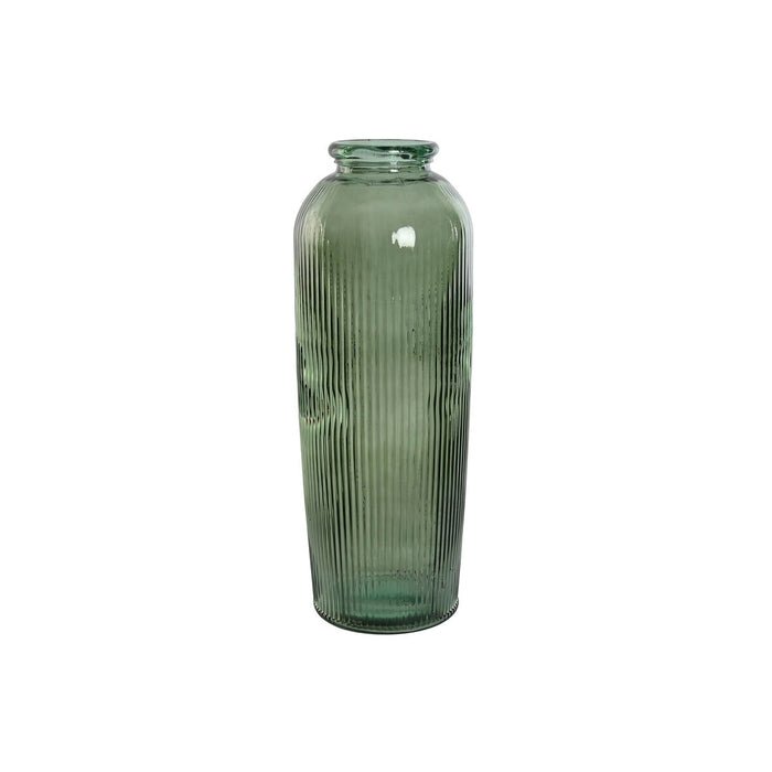 Jarrón Home ESPRIT Verde Cristal reciclado 30 x 30 x 72 cm