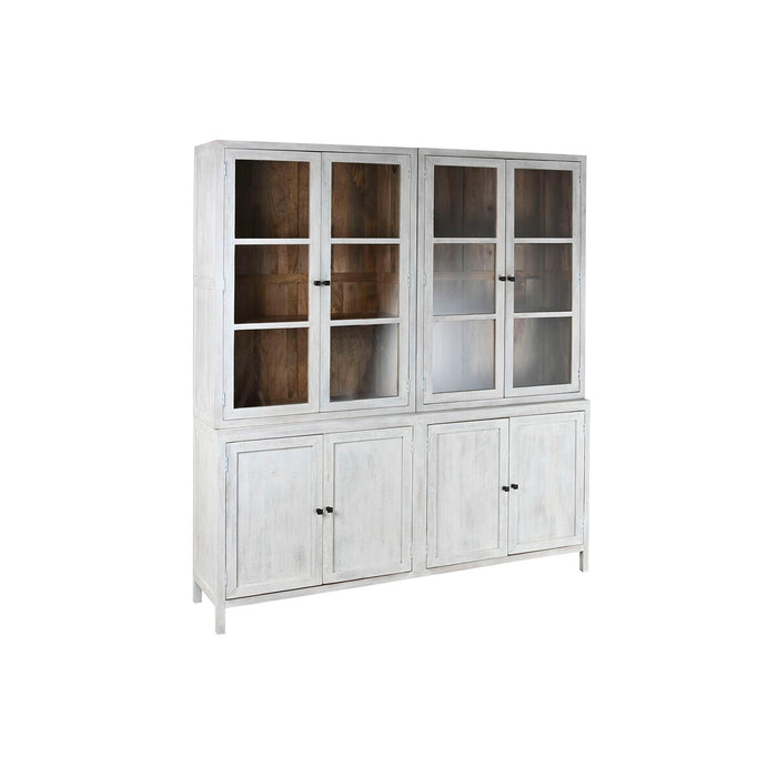 Display Stand Home ESPRIT White Crystal Mango wood 200 x 45 x 230 cm