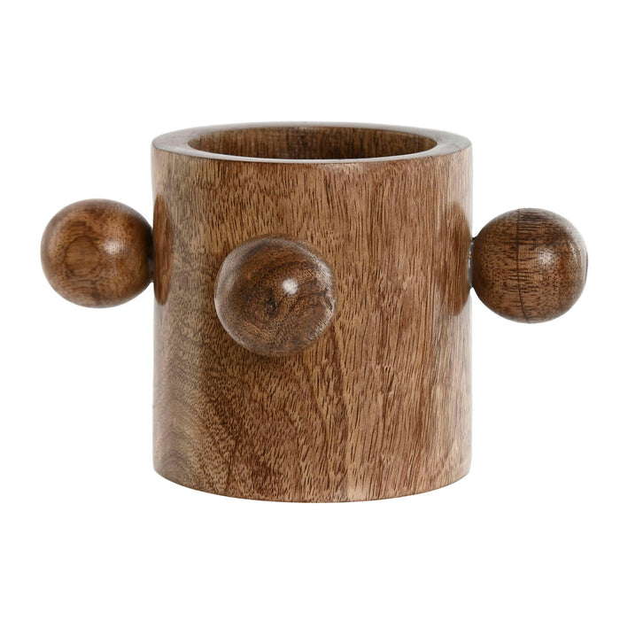 Jarrón Home ESPRIT Marrón Madera de mango