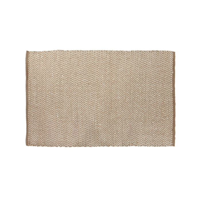 Alfombra Home ESPRIT Blanco Natural 120 x 1 x 180 cm