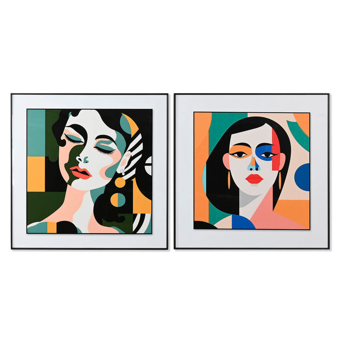 Painting Home ESPRIT Aluminium MDF Wood 80 x 3,5 x 80 cm