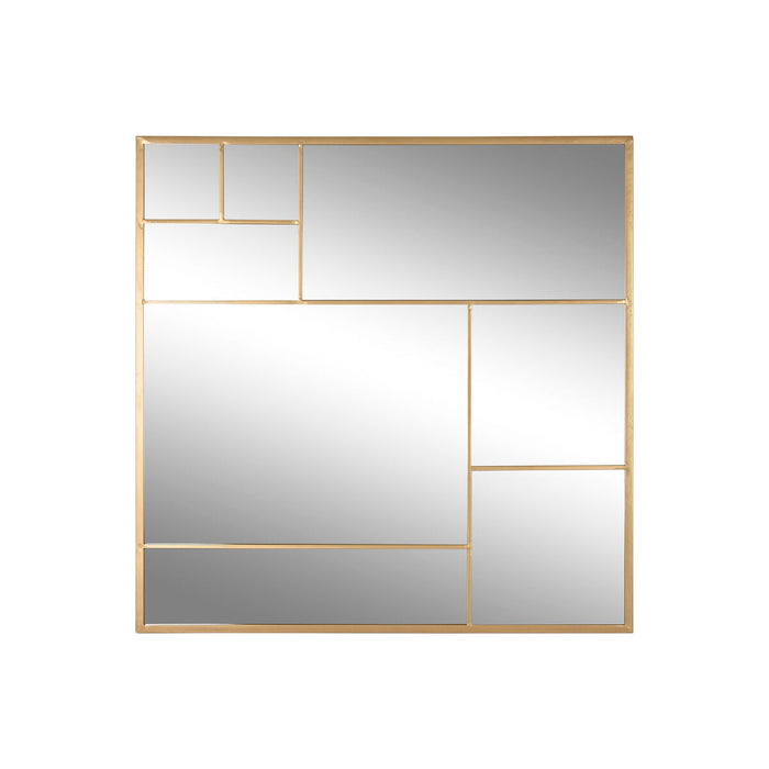 Wall mirror Home ESPRIT Golden 90 x 2 x 90 cm