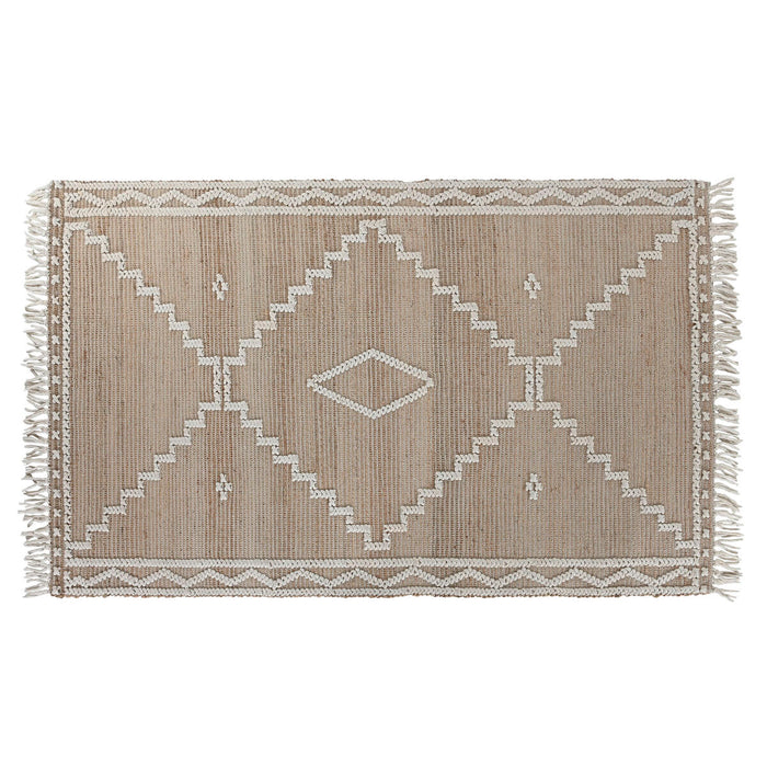Tappeto Home ESPRIT Bianco Naturale Boho 160 x 230 x 1 cm