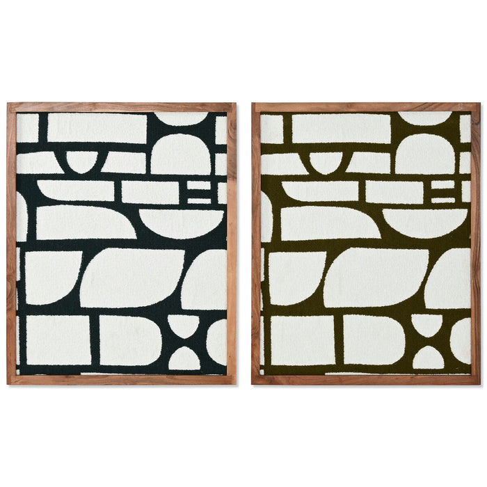 Cadre Home ESPRIT Coton Bois d'acacia 60 x 3 x 75 cm