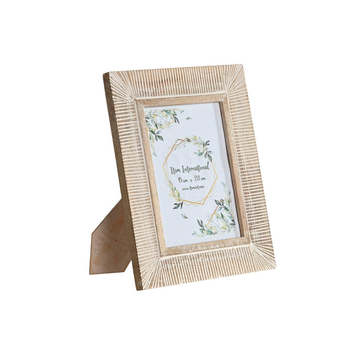 Photo frame Home ESPRIT White Mango wood Modern