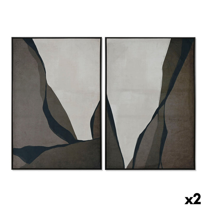 Canvas Home ESPRIT Velvet Canvas 83 x 3,8 x 123 cm