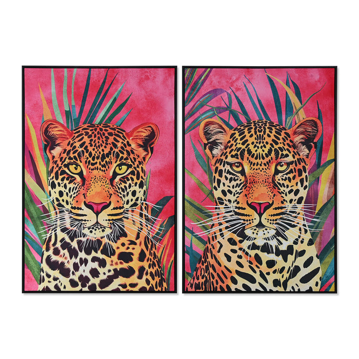 Canvas Home ESPRIT Velvet Canvas 83 x 3,8 x 123 cm