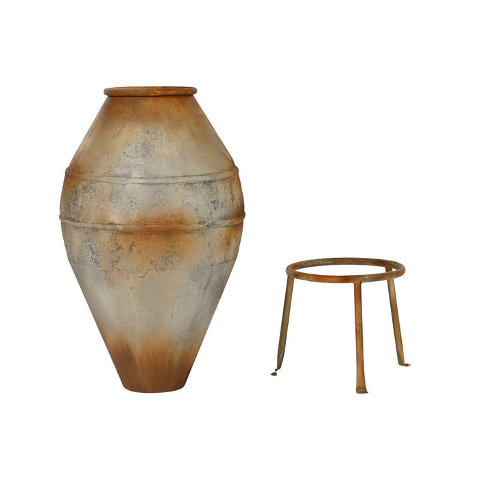 Vase Home ESPRIT Beige Métal 49 X 49 X 93 cm