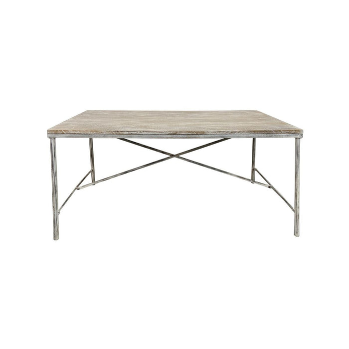 Tavolo da Pranzo Home ESPRIT Bianco Ferro Legno di mango 160 X 90 X 80 cm