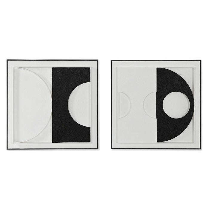 Cadre 3D Home ESPRIT Plâtre Bois MDF 60 x 6,5 x 60 cm