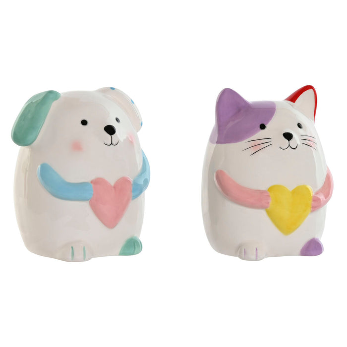 Hucha Home ESPRIT Dolomita 13 x 12 x 19 cm (2 Unidades)