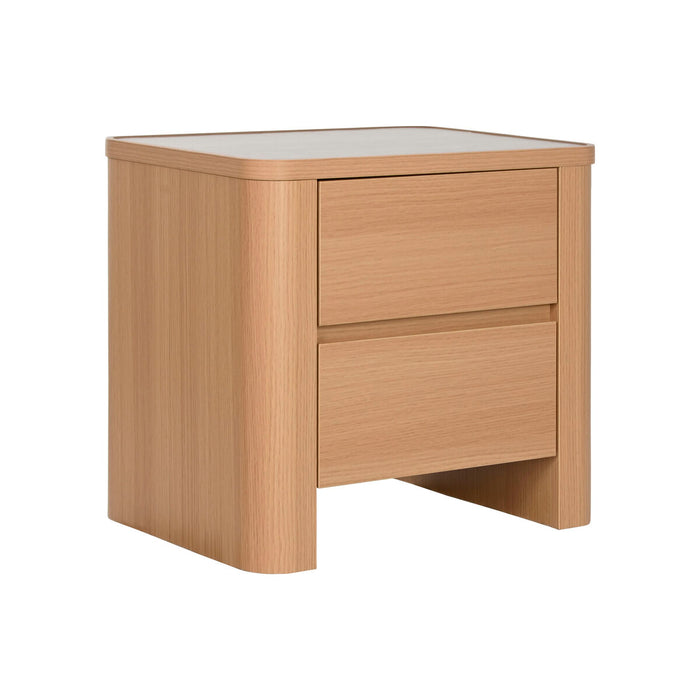 Nightstand Home ESPRIT Natural Light grey 56 X 40 X 51 cm