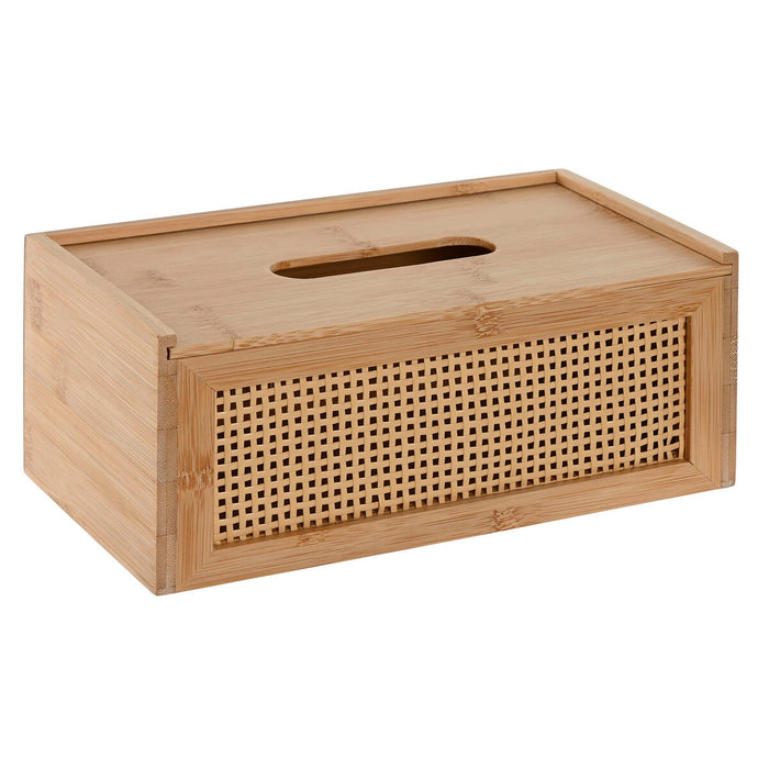 Handkerchief or scarf box Home ESPRIT Bamboo Rattan 25 x 13 x 10 cm