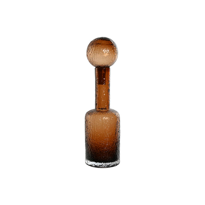 Vase Home ESPRIT Marron Verre Moderne 12,5 X 12,5 X 43,5 cm