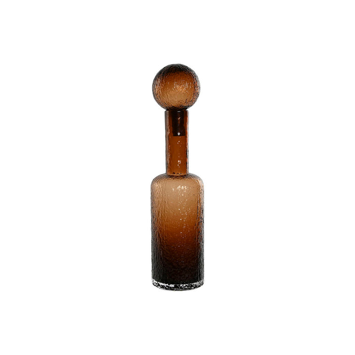 Jarrón Home ESPRIT Marrón Cristal Moderno 12,5 X 12,5 X 50,5 cm