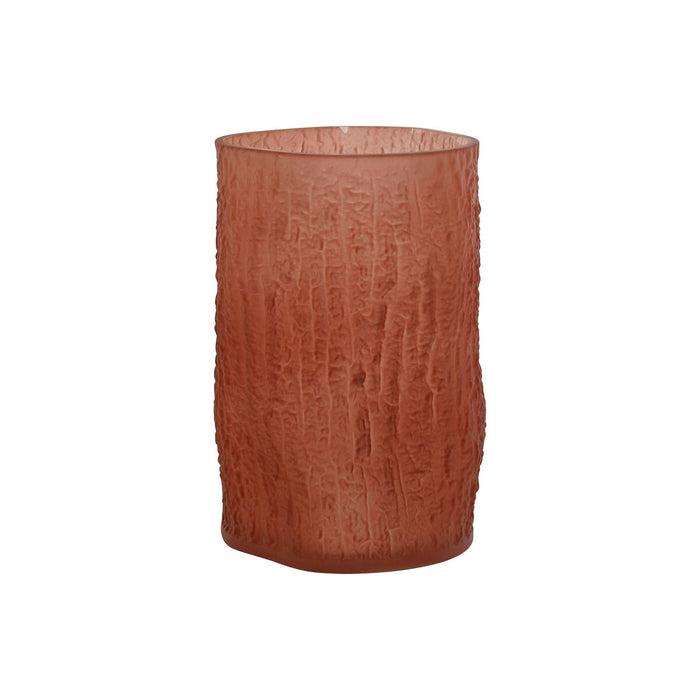 Jarrón Home ESPRIT Terracota Cristal Moderno 14 x 14 x 21 cm