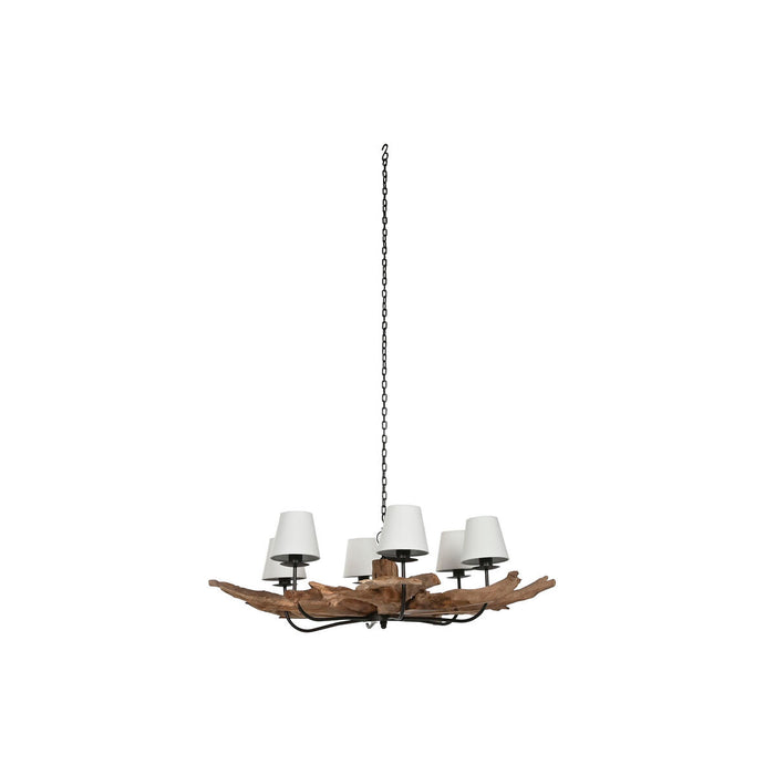 Lámpara de Techo Home ESPRIT Hierro madera de teca 130 X 130 X 35 cm