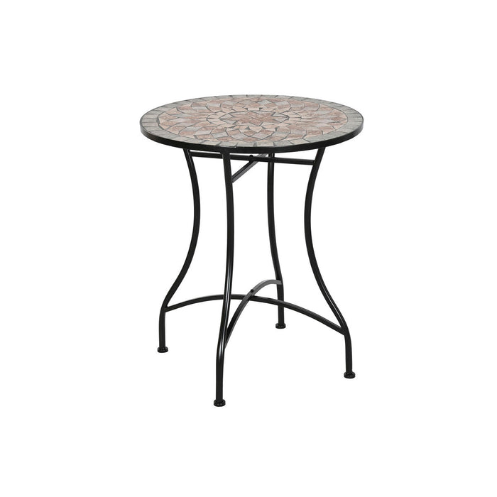 Mesa auxiliar Home ESPRIT Negro Multicolor 60 x 60 x 72 cm
