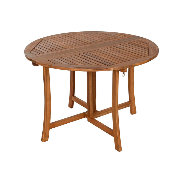 Mesa de Comedor Home ESPRIT Marrón Natural Acacia 110 x 110 x 74 cm