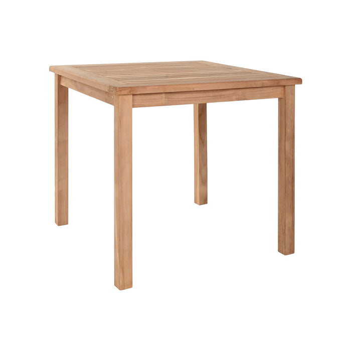 Mesa de Comedor Home ESPRIT Marrón Teca 80 x 80 x 77 cm