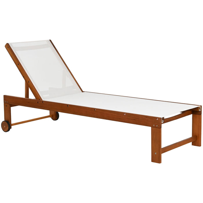 Tumbona Home ESPRIT Blanco Marrón 187 x 65 x 81 cm