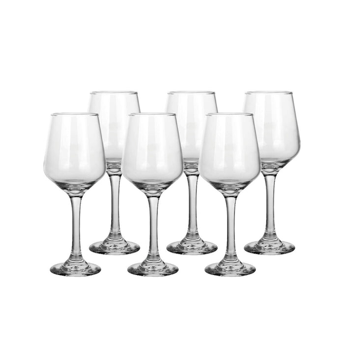 Wine glass set Home ESPRIT Transparent Crystal 265 ml (6 Units)