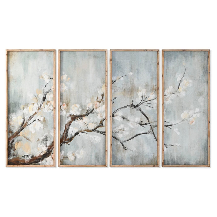 Cuadro Home ESPRIT Azul Blanco Marrón Oriental 200 x 2,5 x 120 cm