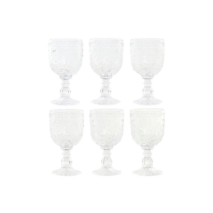 Set of cups Home ESPRIT Transparent Crystal 270 ml (6 Units)