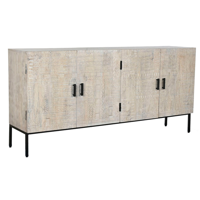 Aparador Home ESPRIT Blanco Metal Madera de mango 180 x 40 x 85 cm