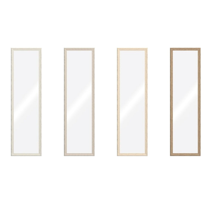 Espejo de pared Home ESPRIT Marrón Beige Gris Urbano 35 x 2 x 132 cm (4 Unidades)