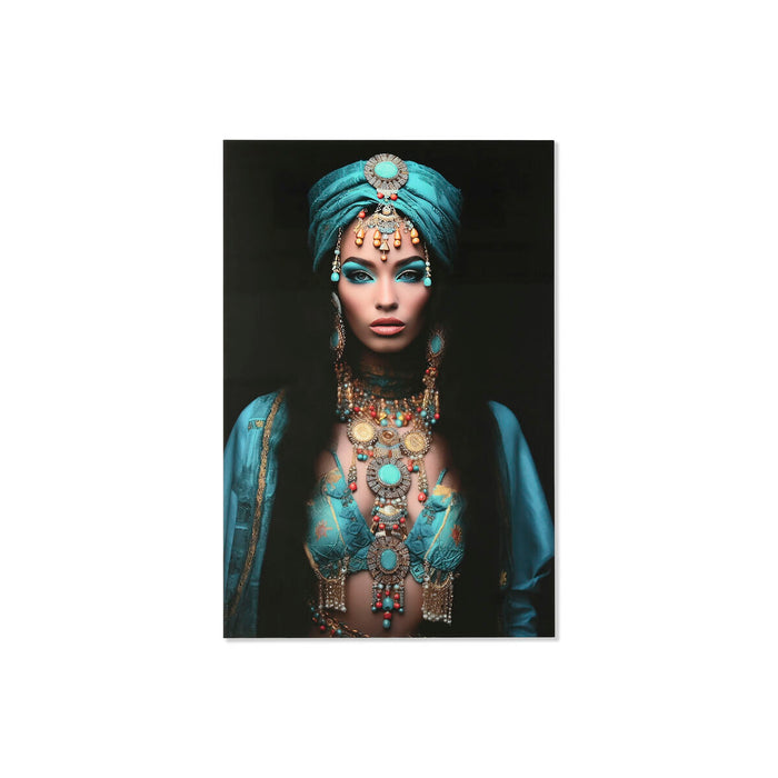 Painting Home ESPRIT Blue Black Printed 100 x 0,4 x 150 cm