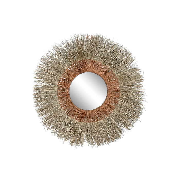 Espejo de pared Home ESPRIT Marrón Natural Tropical 130 x 17 x 130 cm