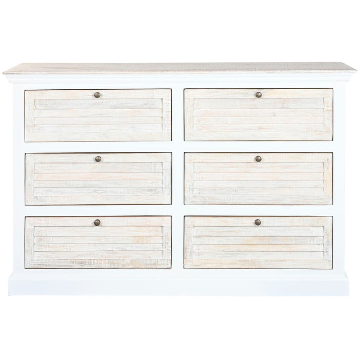 Cómoda Home ESPRIT Blanco Natural 150 x 40 x 100 cm