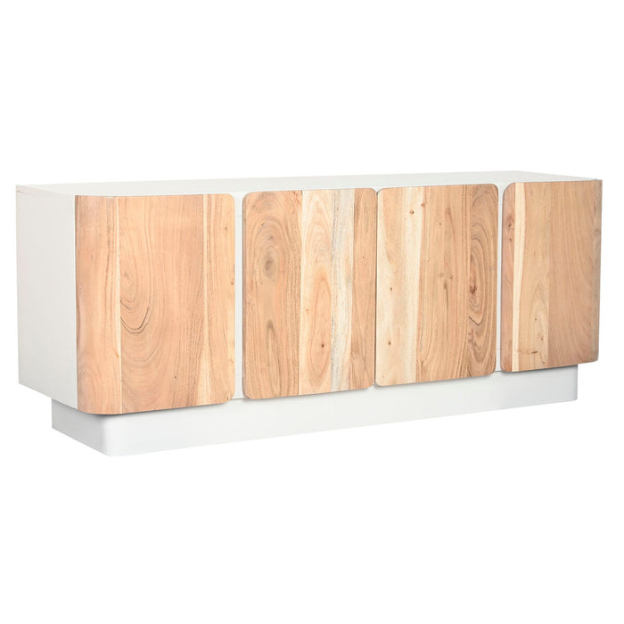 TV furniture Home ESPRIT White Natural 140 x 40 x 55 cm