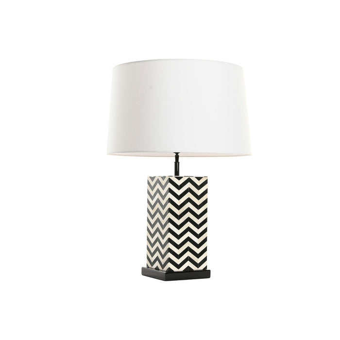 Lámpara de mesa Home ESPRIT Blanco Negro 50 W 220 V