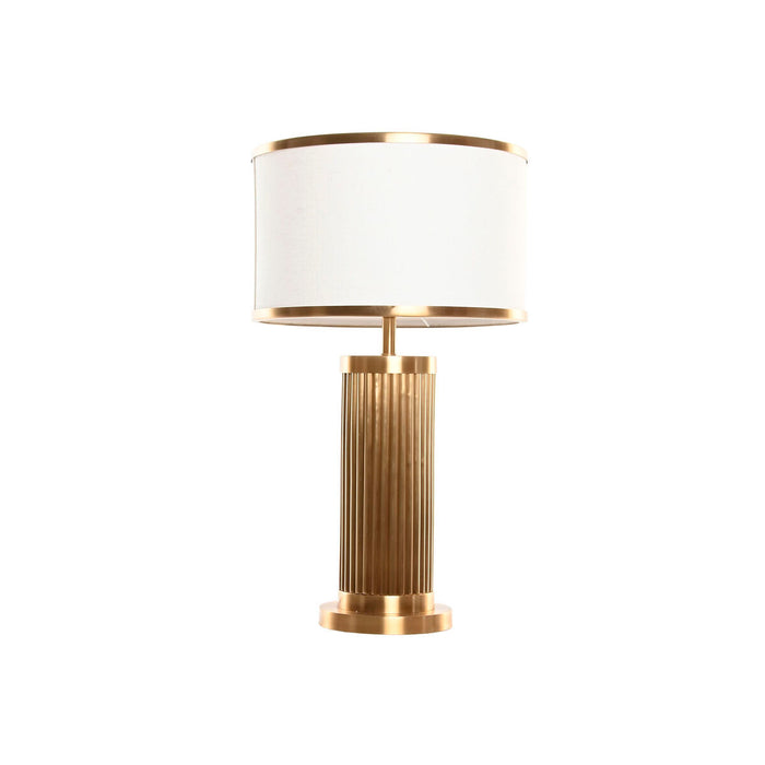 Lámpara de mesa Home ESPRIT Blanco Dorado 50 W 220 V