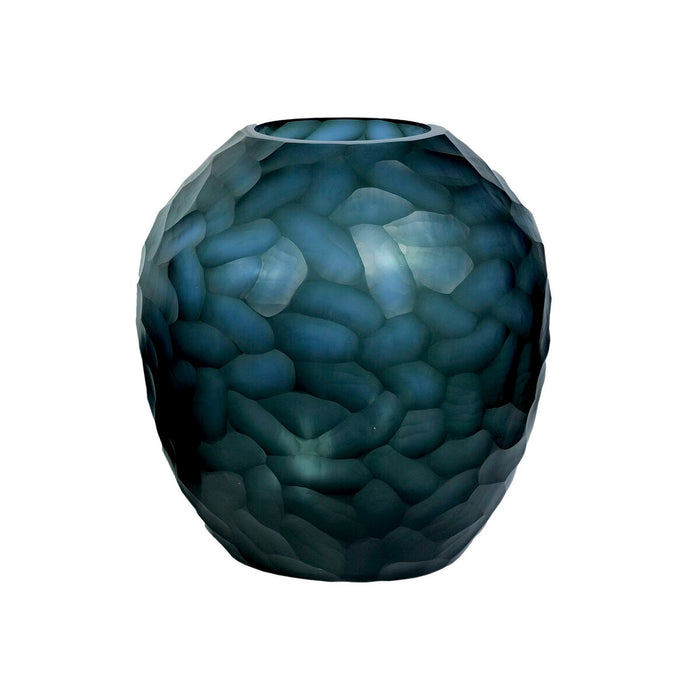 Vase Home ESPRIT Bleu Verre Moderne 29 x 29 x 30 cm
