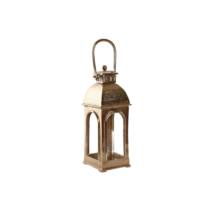 Farol Home ESPRIT Dorado Aluminio Cristal Vintage 17 x 17 x 59 cm