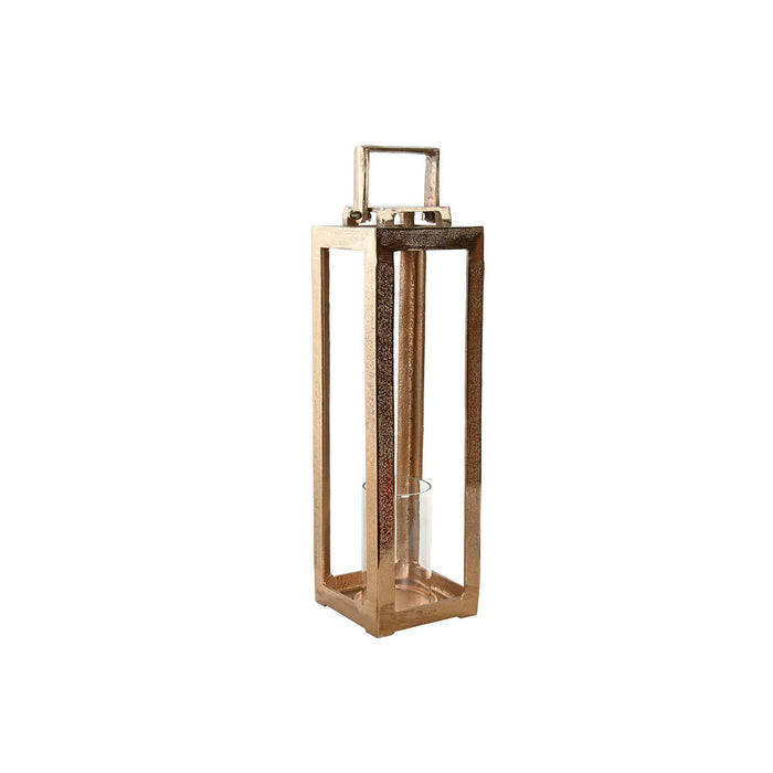 Farol Home ESPRIT Dorado Aluminio Cristal Moderno 15 x 15 x 59 cm