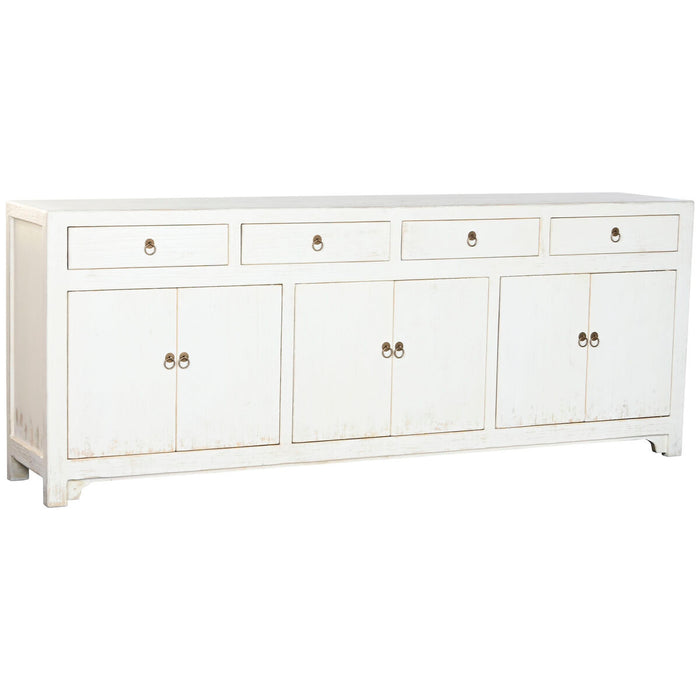 Aparador Home ESPRIT Blanco Madera de olmo 220 x 42 x 85 cm
