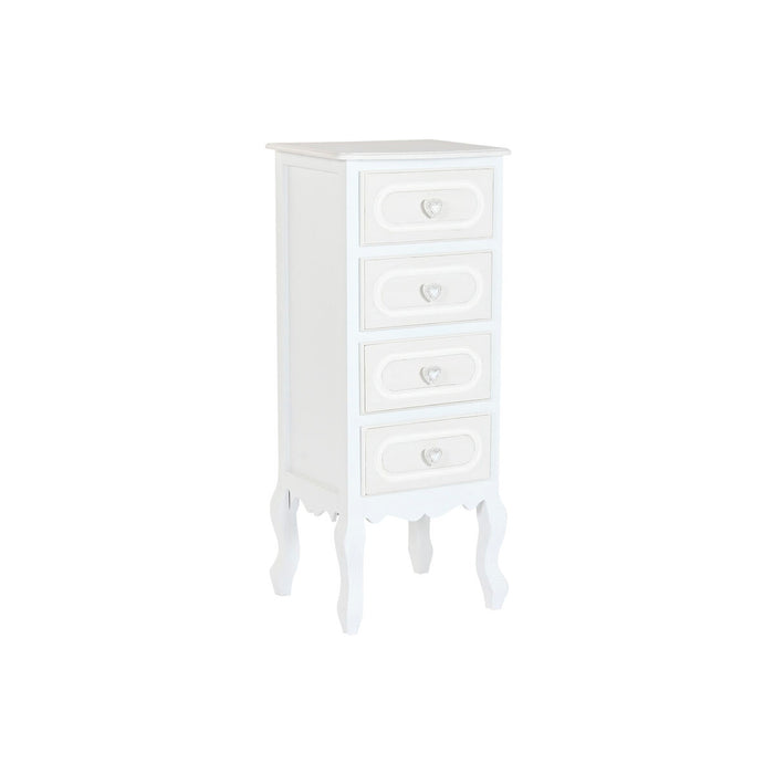 Cajonera Home ESPRIT Blanco Romántico 40 x 36 x 100 cm