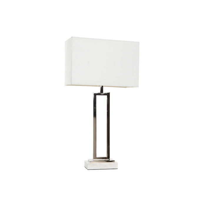 Lámpara de mesa Home ESPRIT Blanco Plateado 50 W 220 V