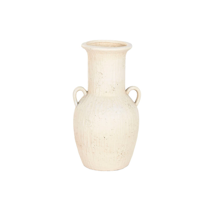 Jarrón Home ESPRIT Blanco Magnesio 35 x 33 x 65 cm