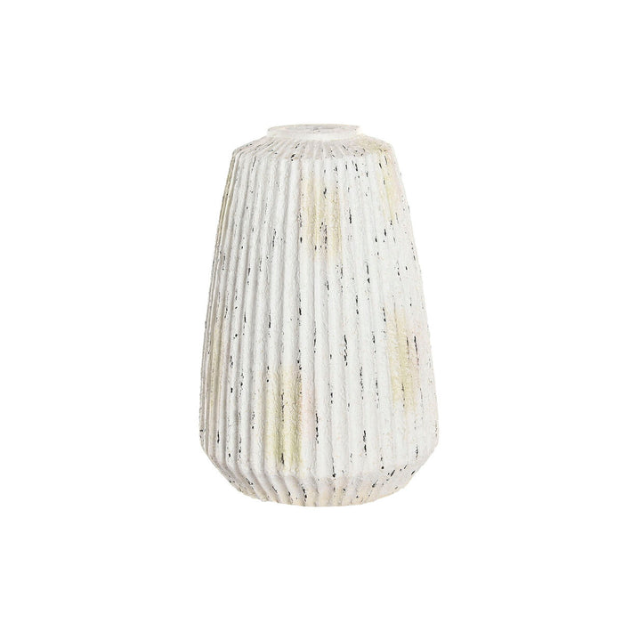 Jarrón Home ESPRIT Blanco Magnesio 28 x 28 x 41 cm