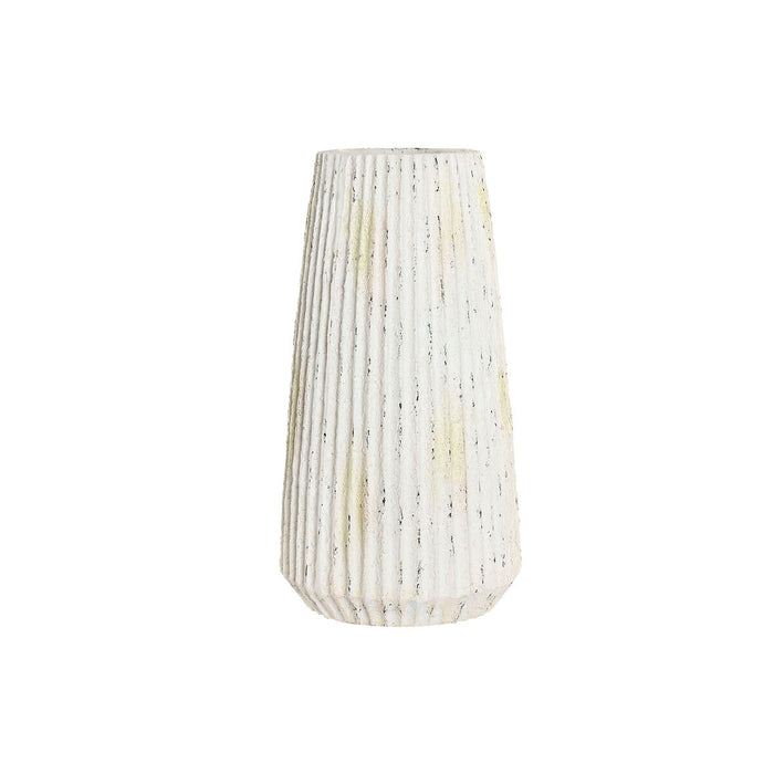 Jarrón Home ESPRIT Blanco Magnesio 28 x 28 x 53 cm