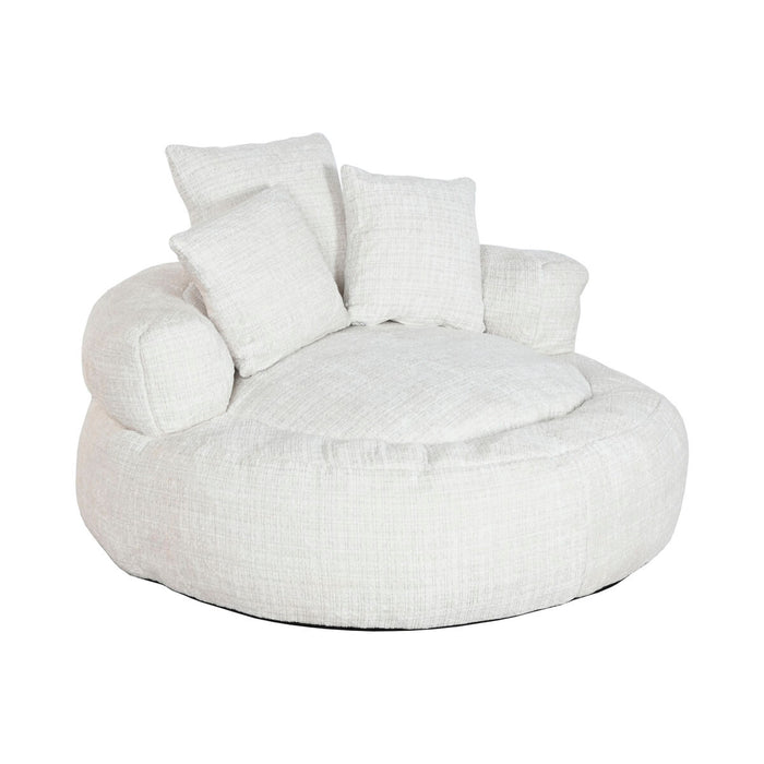 Sillón Home ESPRIT Blanco 104 x 104 x 50 cm