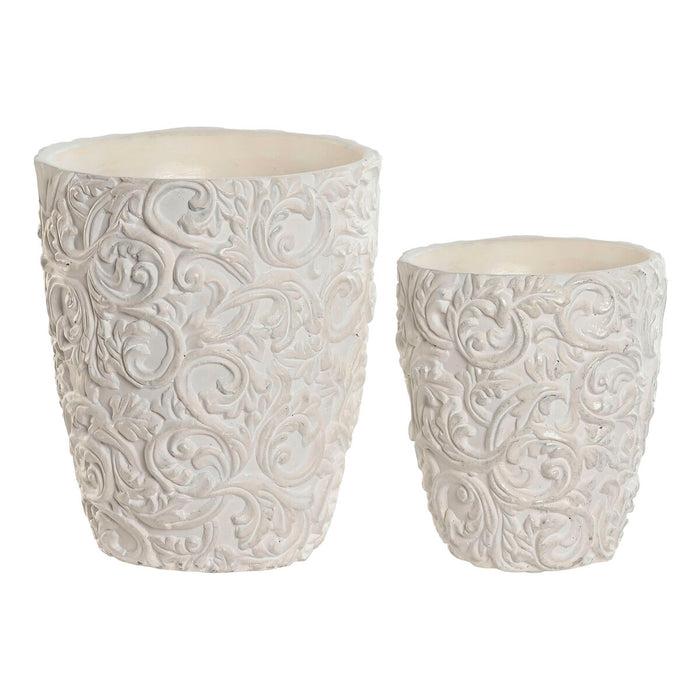 Planter Home ESPRIT Cement 24 x 24 x 28 cm (2 Pieces)