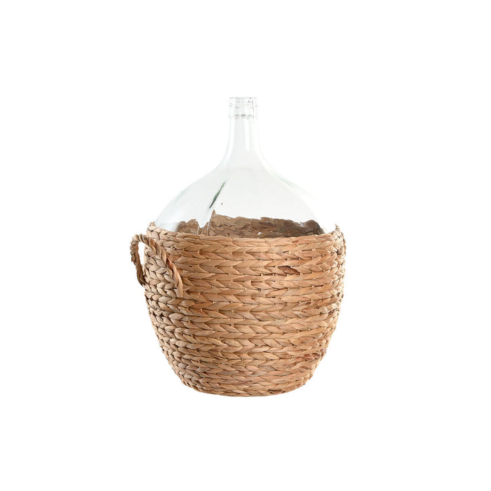 Jarrón Home ESPRIT Transparente Marrón claro Cristal Natural 37 x 37 x 55 cm