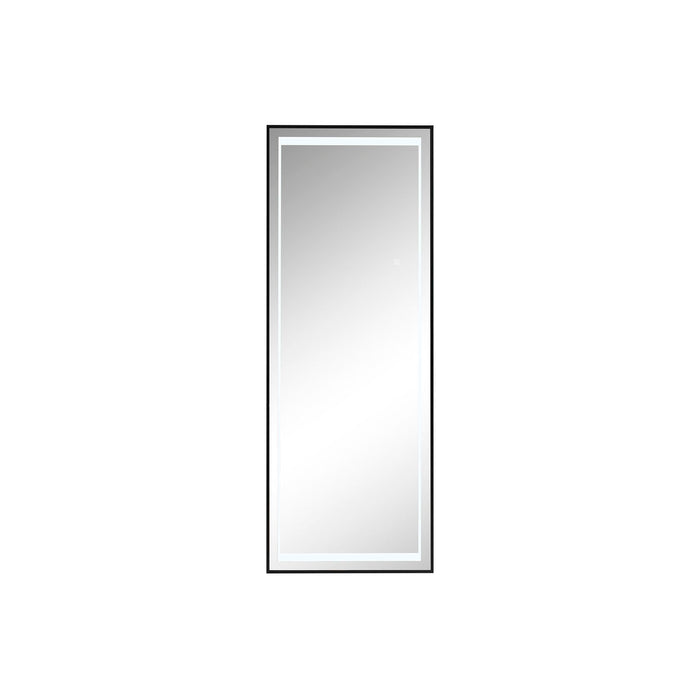 Espejo Vestidor Home ESPRIT Negro Aluminio 50 x 2 x 150 cm